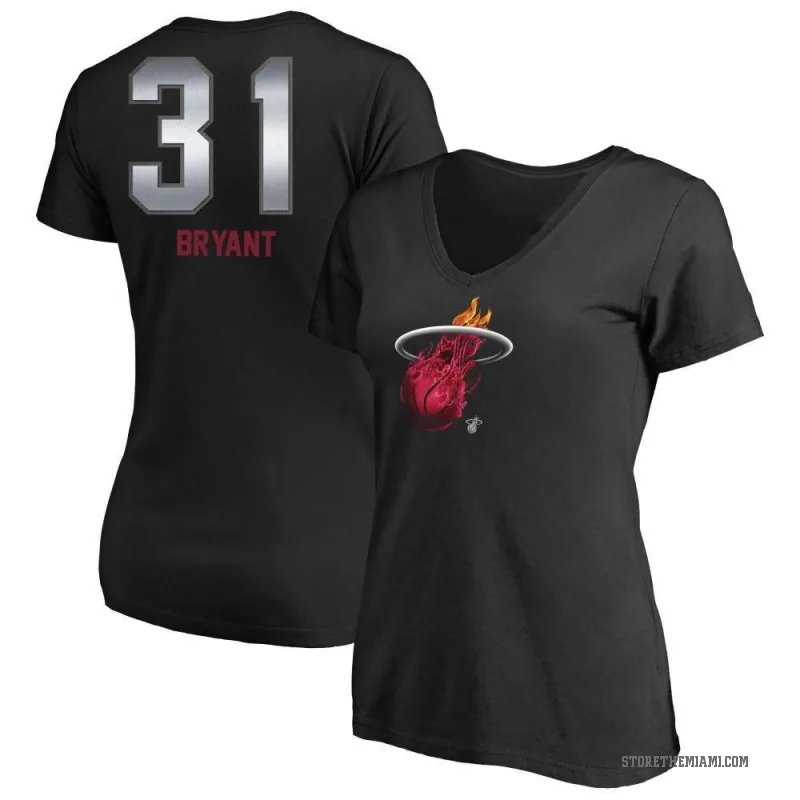 Thomas Bryant Women's Black Miami Heat Midnight Mascot T-Shirt